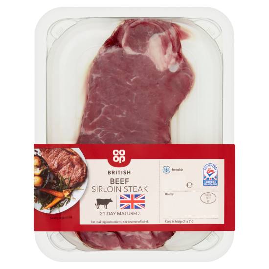 Co-op British Beef Sirloin Steak (227g)