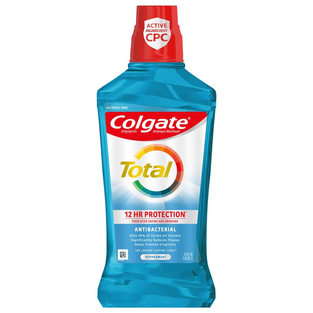 Colgate Total Peppermint Mouthwash (33.8 fl oz)