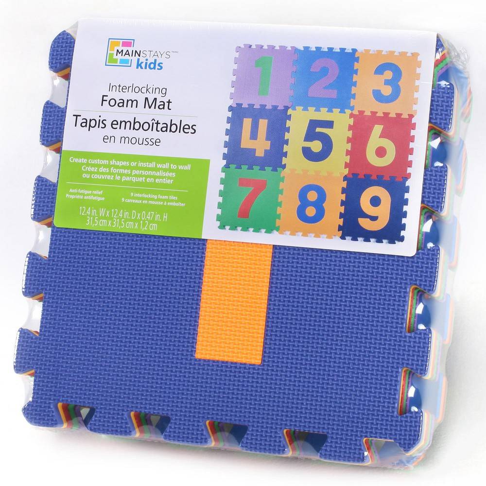 Mainstays Kids Interlocking Numbers Foam Mat