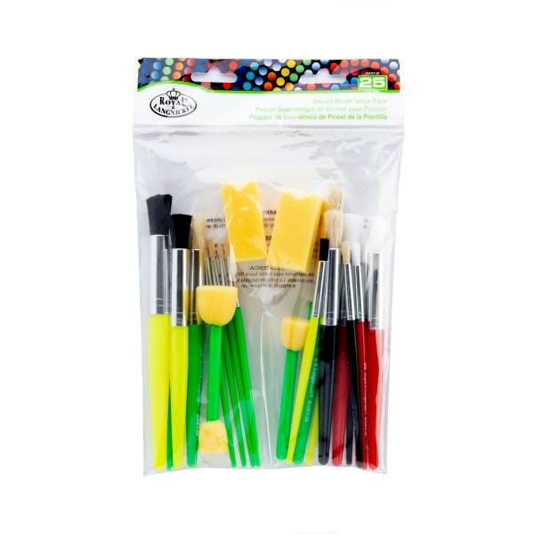 Royal & Langnickel Cool Art Stencil Brushes (25pc)
