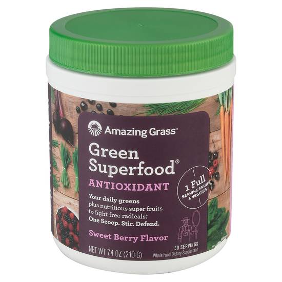 Amazing Grass Antioxidant Sweet Berry Flavor Green Superfood