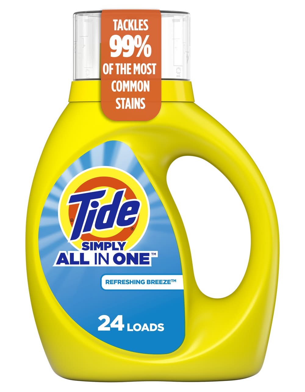 Tide Simply All in One Liquid Detergent, Refreshing Breeze (32 fl oz)