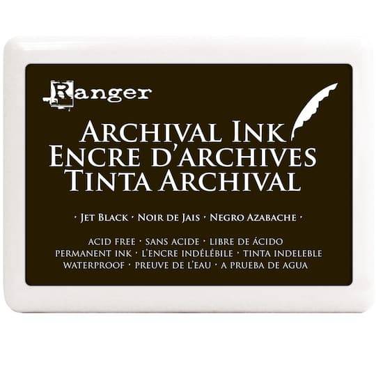 Ranger Archival Ink Jumbo Pad, Black