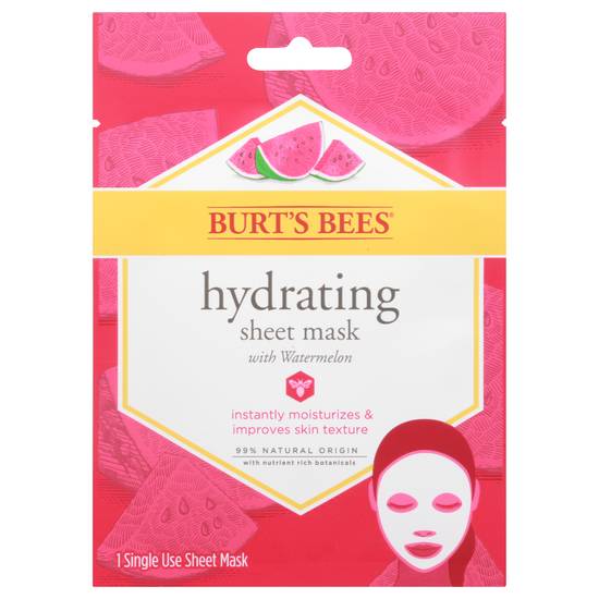 Burt's Bees Hydrating With Watermelon Sheet Mask