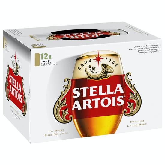 Stella Artois Belgian Pale Lager Beer (12 ct, 12 fl oz)