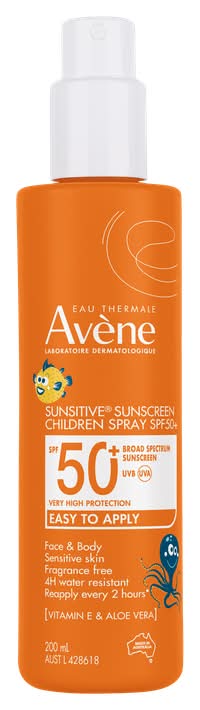 Avene Sunsitive Sunscreen Childrens SPF50+ Spray 200ml