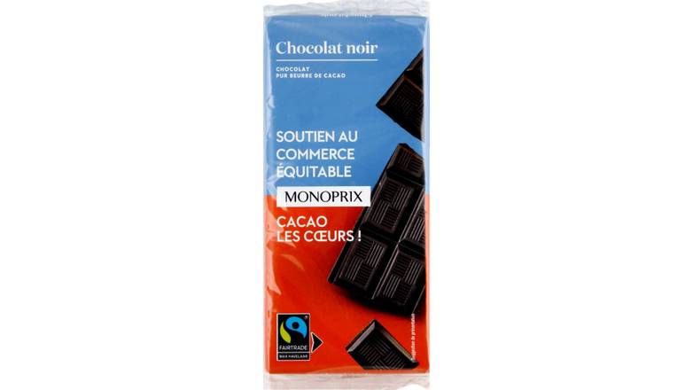 Monoprix Chocolat noir Max Havelaar Les 3 tablettes de 100g