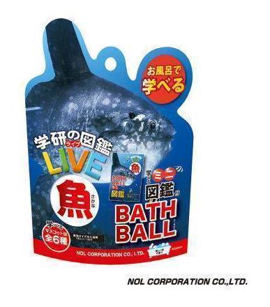 NOL學研的圖鑑LIVE:魚類入浴球90g-7013503