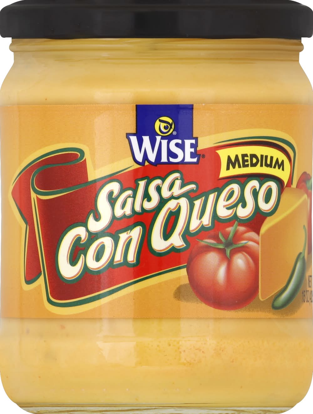 Wise Medium Salsa Con Queso Dip (15 oz)