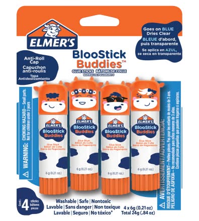 Elmer's Bloostick Buddies Glue Sticks (4 x 0.21 oz)