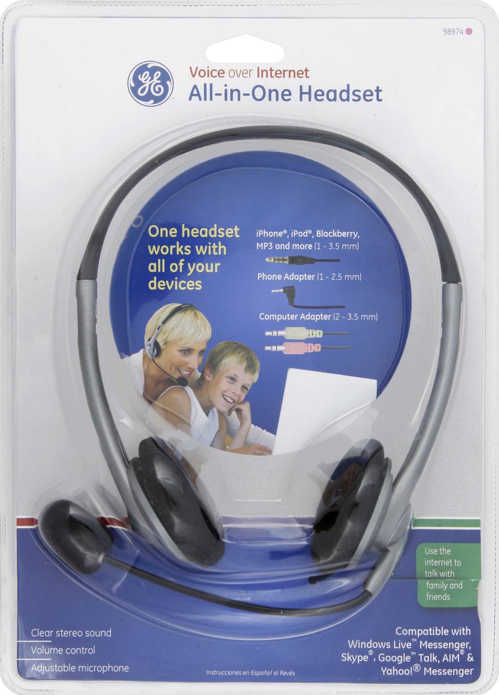 General Electric Voice Over Internet All-In-One Stereo Headset