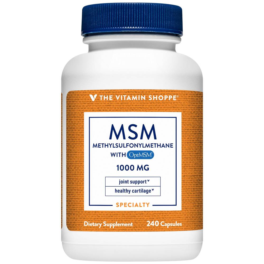 The Vitamin Shoppe Msm Joint Support & Healthy Cartilage Capsules (240 ct)