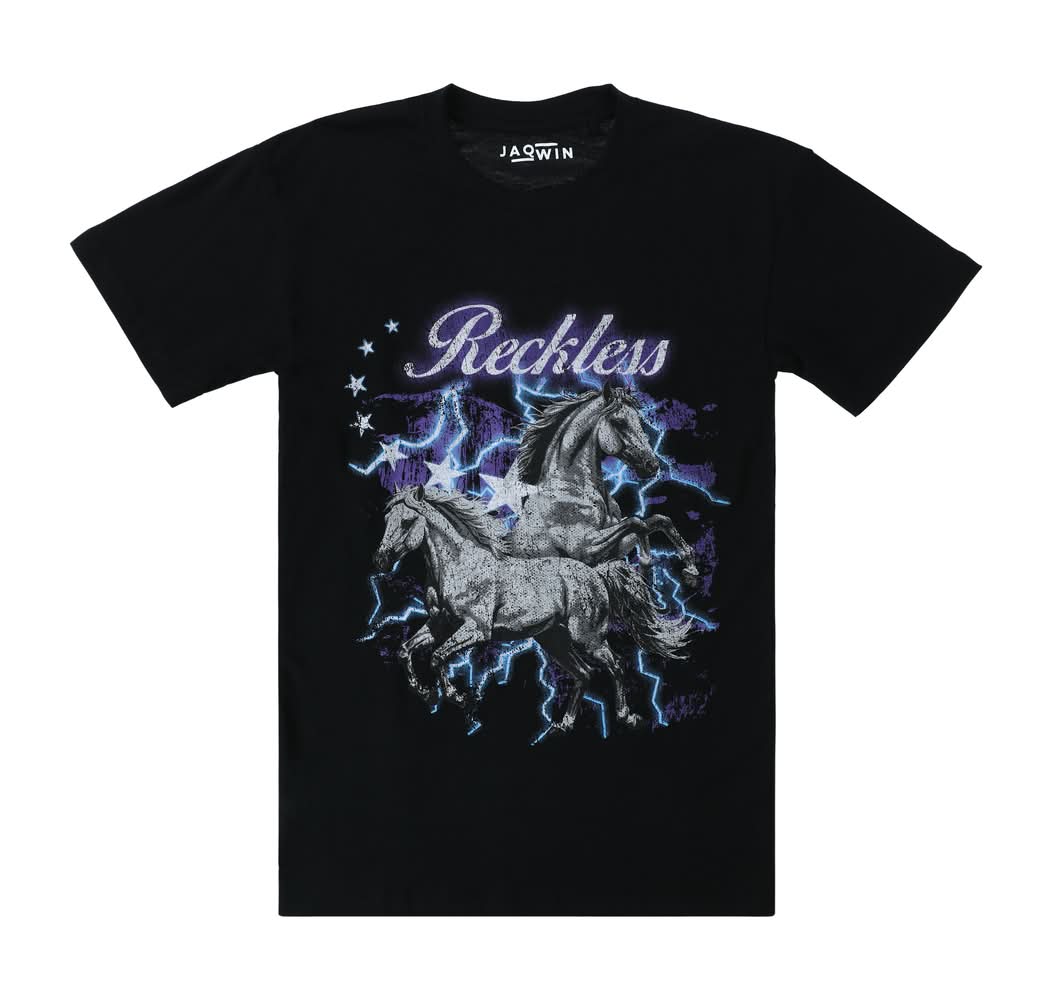 Reckless Graphic Tee Medium Black