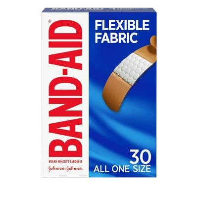 Band-Aid Flexible Fabric One Size Adhesive Bandages (30 x 0.03 oz)