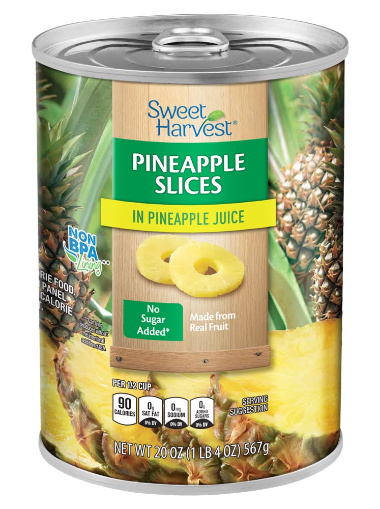 Sweet Harvest Pineapple Slices in Pineapple Juice