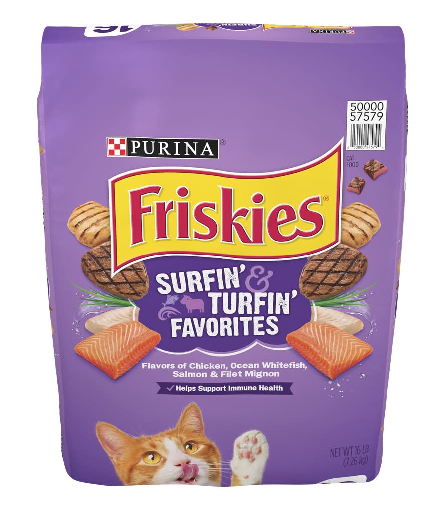 Purina Friskies Dry Cat Food, Assorted (16 lbs)