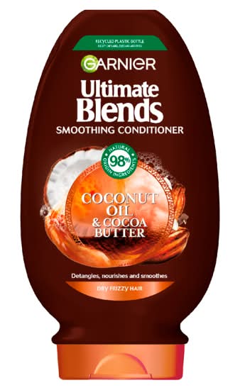 Garnier Ultimate Blends Coconut Oil & Cocoa Butter Smoothing and Nourishing Vegan Conditioner (400ml)