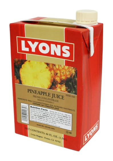 Lyons Grapefruit Juice (12 x 46 fl oz)