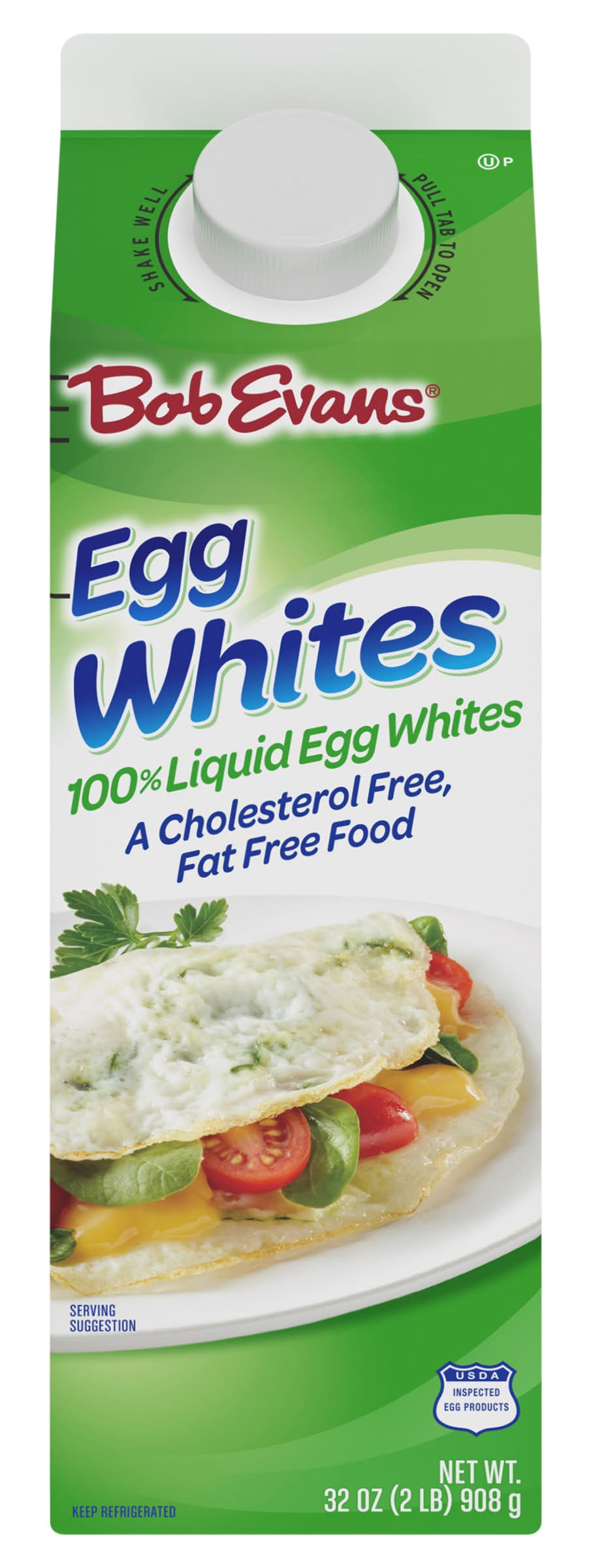 Bob Evans Cholesterol & Fat Free 100% Liquid Egg Whites (32 oz)