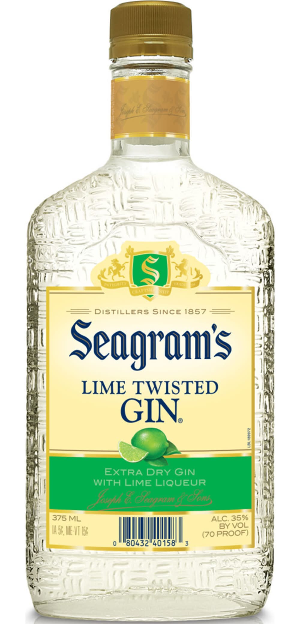 Seagram's Lime Twisted Gin (375 ml)