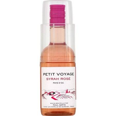Vin rosé pays d'Oc Syrah PETIT VOYAGE - la bouteille de 18,7cL