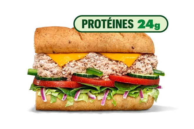 Le frais et actif thon