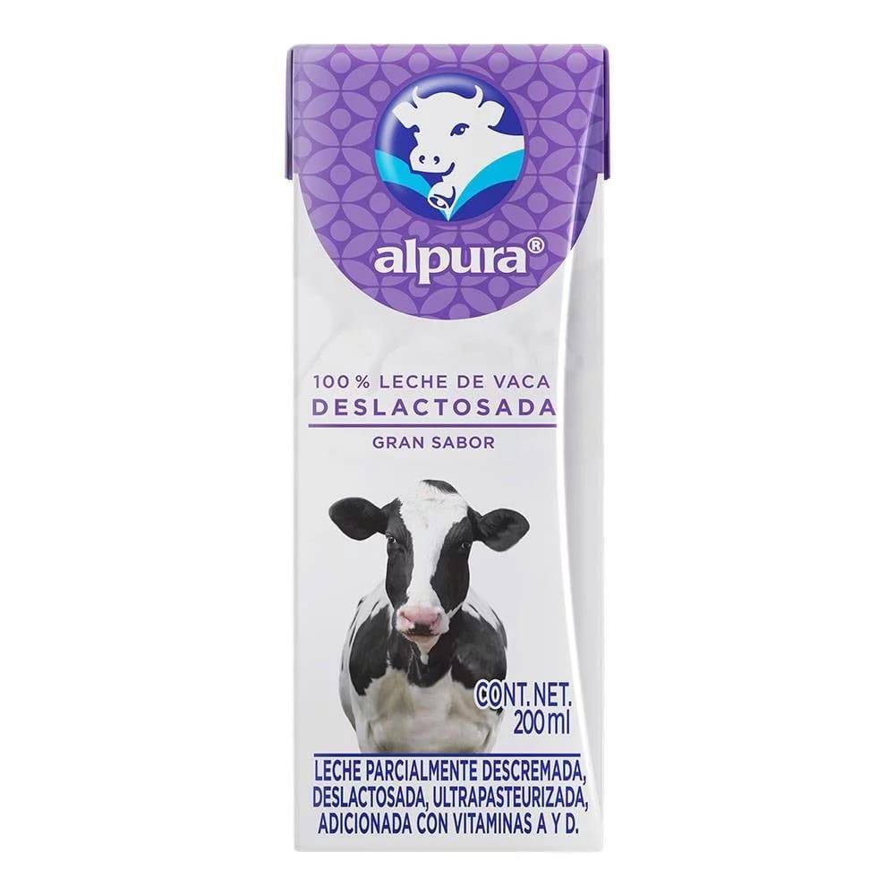 Alpura · Leche uht deslactosada (200 ml)