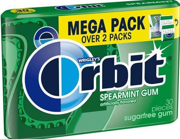 Orbit Spearmint Gum Mega Pack 30 Pcs
