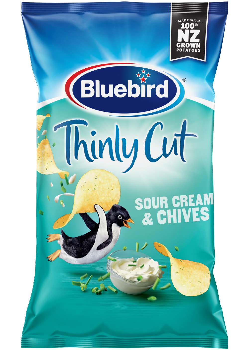 Bluebird Thinly Cut 140g Sour Cream & Chives