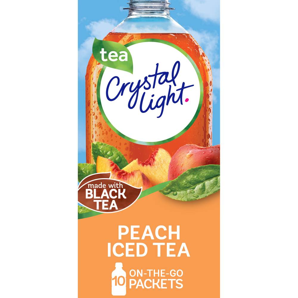 Crystal Light Peach Iced Tea Powdered Drink Mix (10 ct , 0.07 oz)