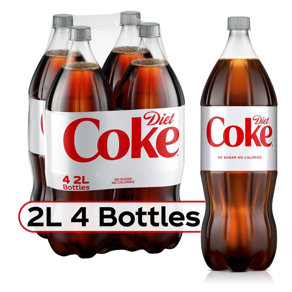 Diet Coke Diet Soda (4 x 2 L)