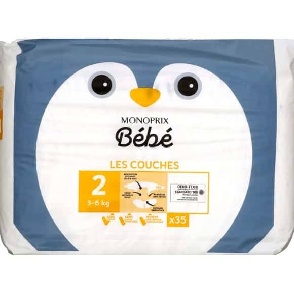 Monoprix Bébé Couches Taille 2 X35 Le Paquet De 35 Couches