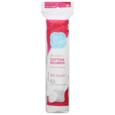 Simply Soft Cotton Rounds - 100 Count