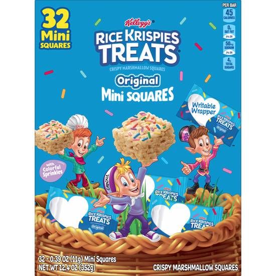 Rice Krispies Treats Kellogg's Valentine's Day Treats For Kids Snacks & Original With Holiday Sprinkles (marshmallow )