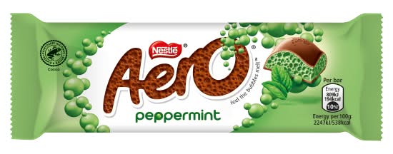 Aero Peppermint, Bubbly Milk Chocolate Bar (36g)