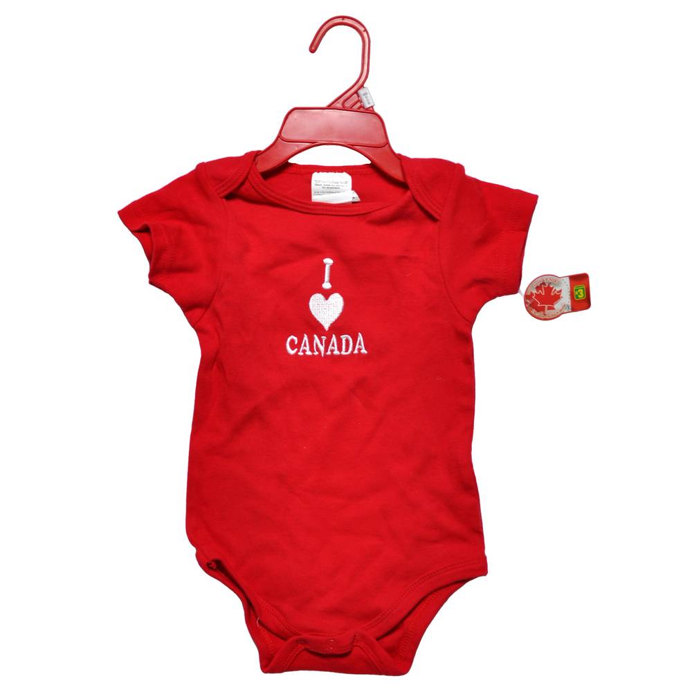 Canada Baby Onesie With embroidered Desi