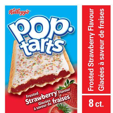 Pop-Tarts Kellogg's Frosted Strawberry Pop Tarts (8 pastries, 400 g)