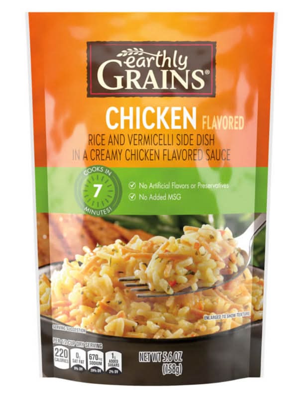 Earthly Grains Rice & Sauce, Chicken (5.6 oz)