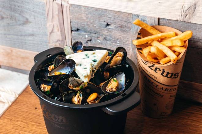 Moules au roquefort