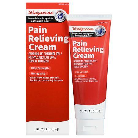 Walgreens Ultra Strength Pain Relieving Cream