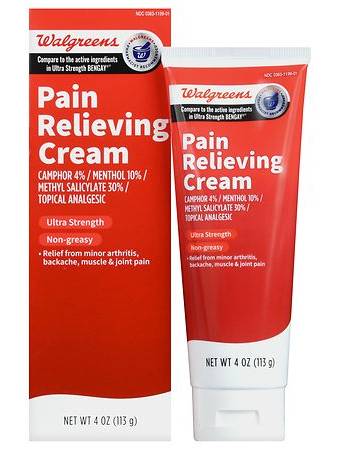 Walgreens Ultra Strength Pain Relieving Cream (4 oz)