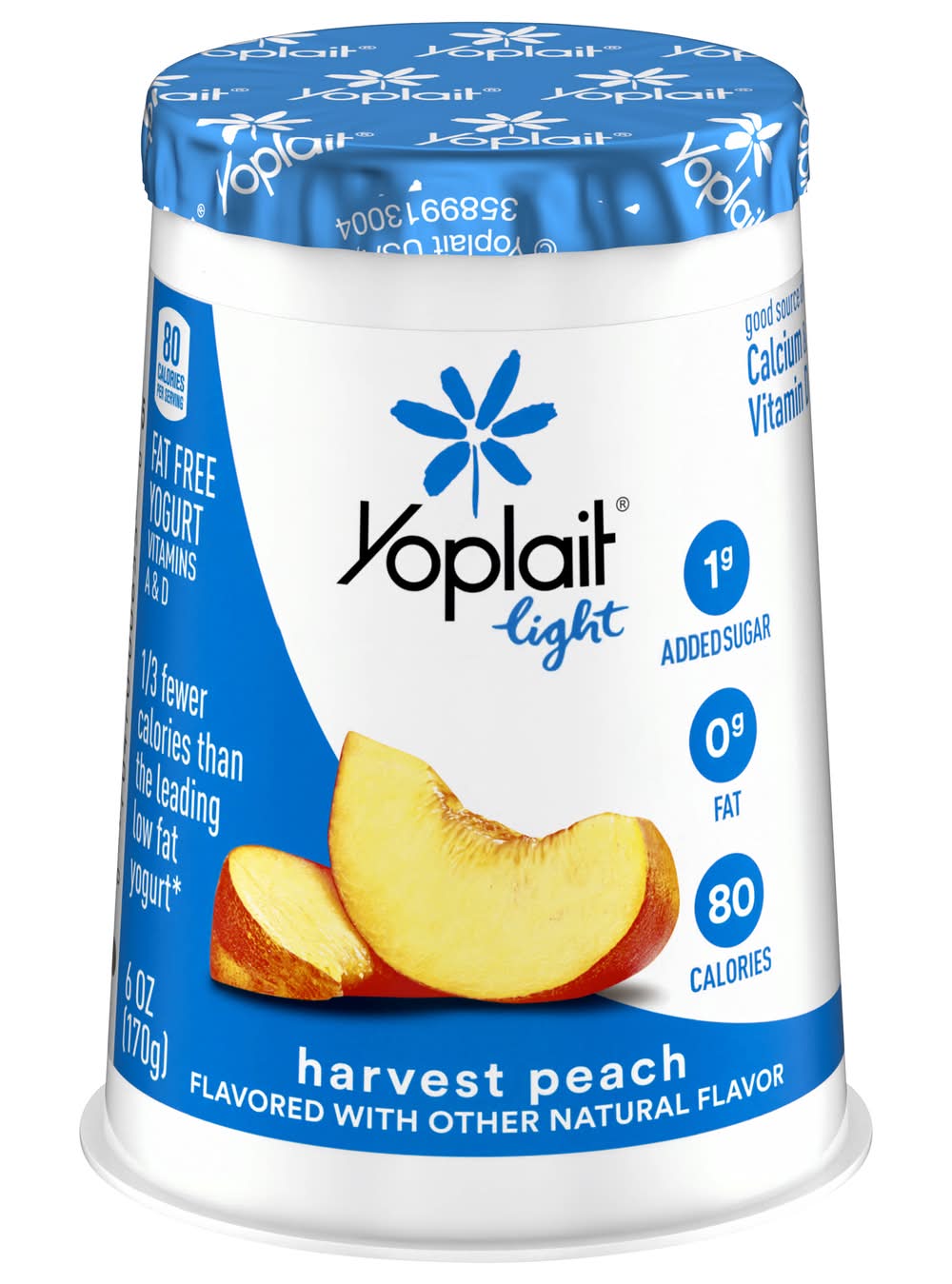 Yoplait Light Harvest Peach Yogurt (6 oz)