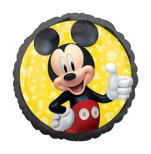 Inflated 17" Mickey Mouse Forever Foil Balloon