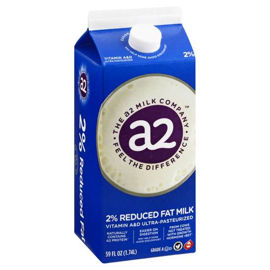 A2 Milk 2 Reduced Fat Milk (59 fl oz)
