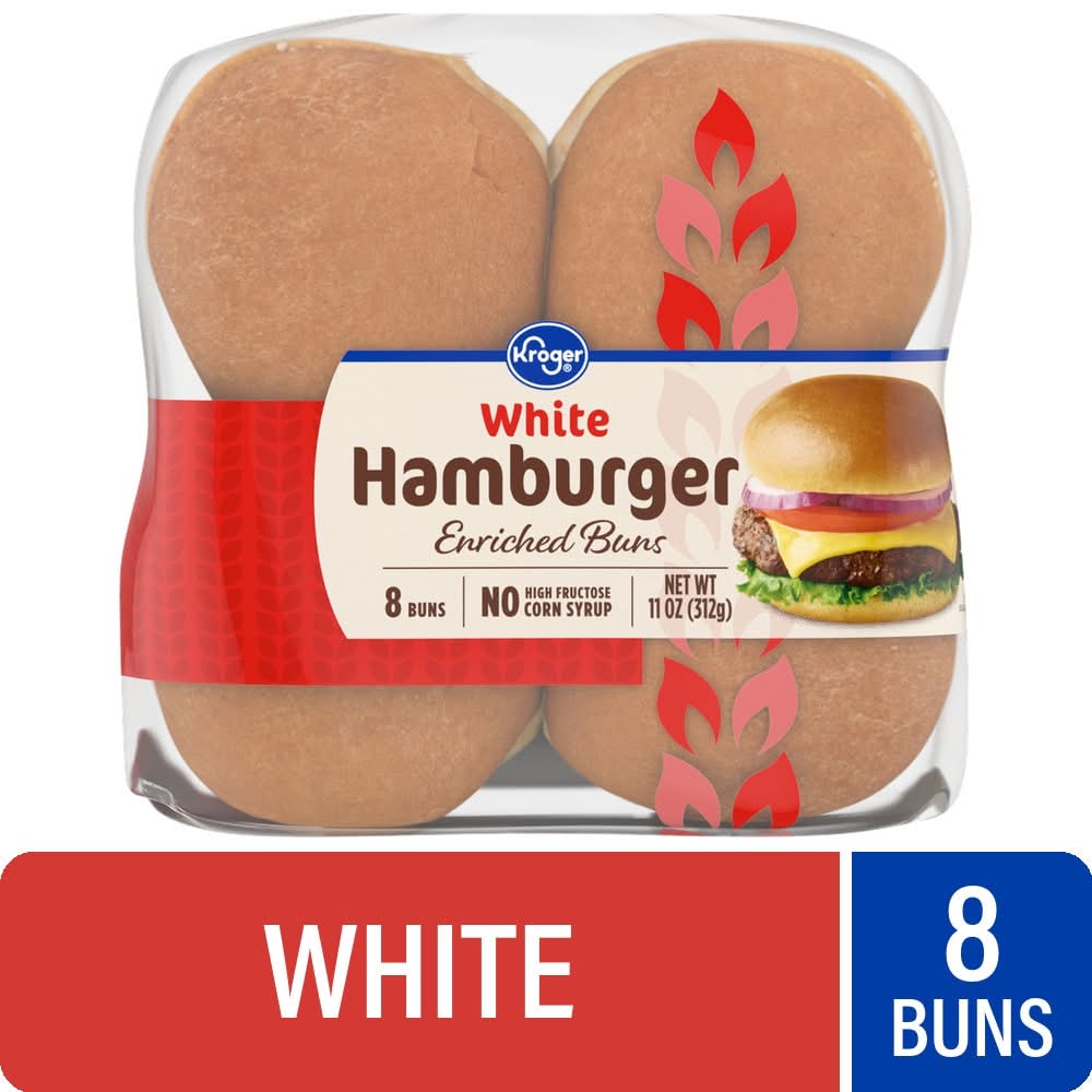 Kroger® Hamburger White Enriched Buns
