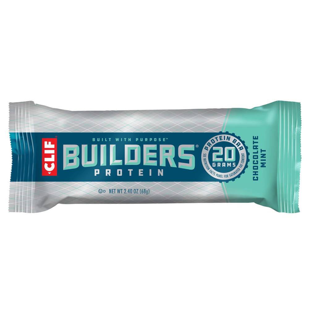 Clif Builders Chocolate Mint 20G Protein Bar, 2.4 Oz