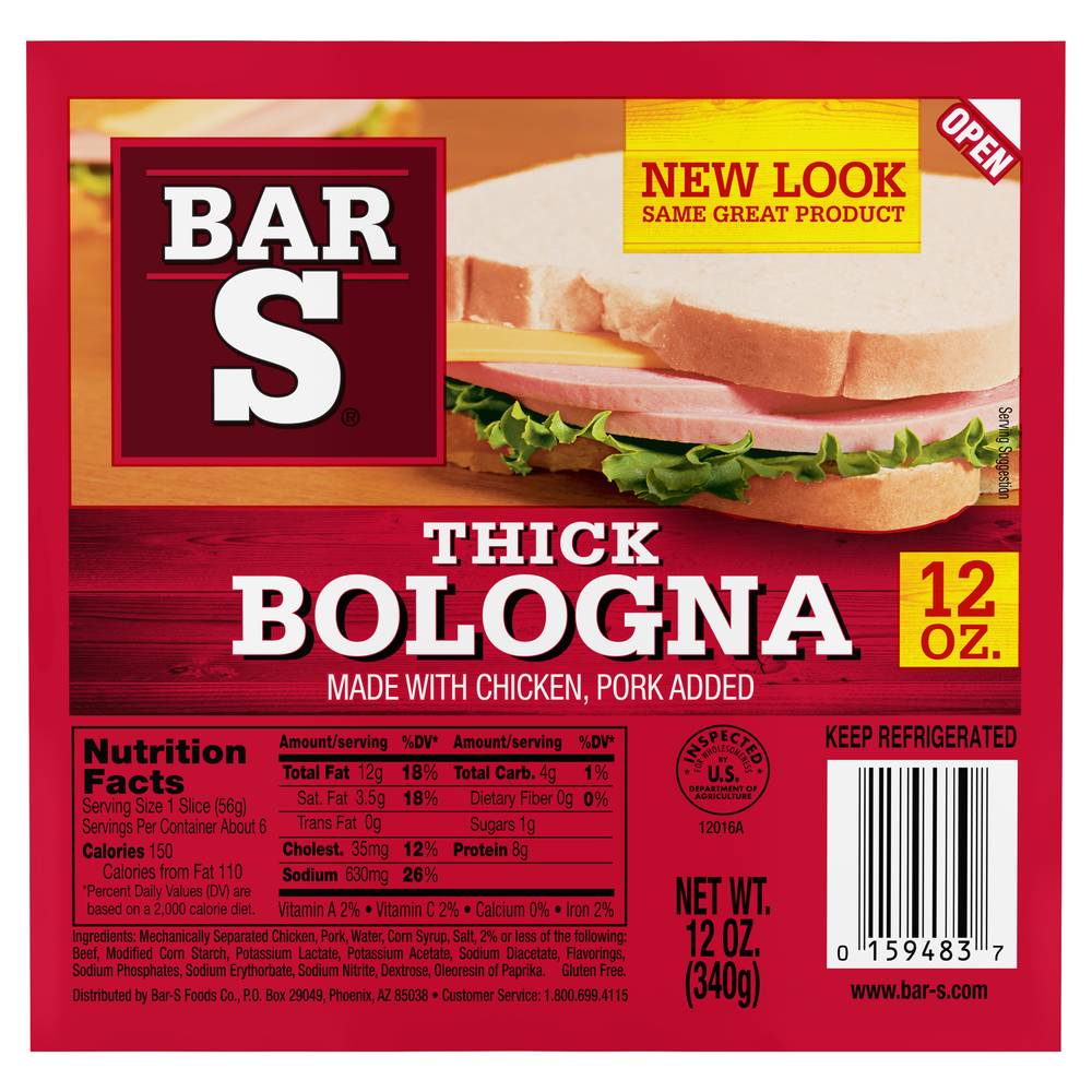 Bar-S Thick Bologna (12 oz)