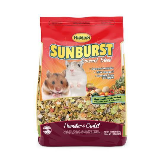 Higgins Sunburst Gourmet Food Mix For Hamsters & Gerbils (2.5 lbs)