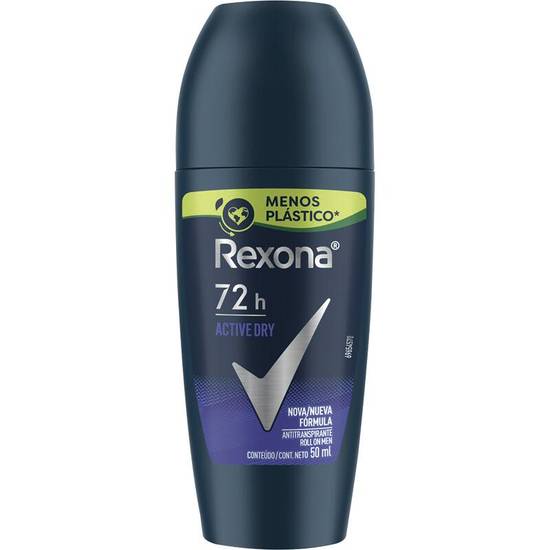 Rexona desodorante roll on active masculino (50 ml)