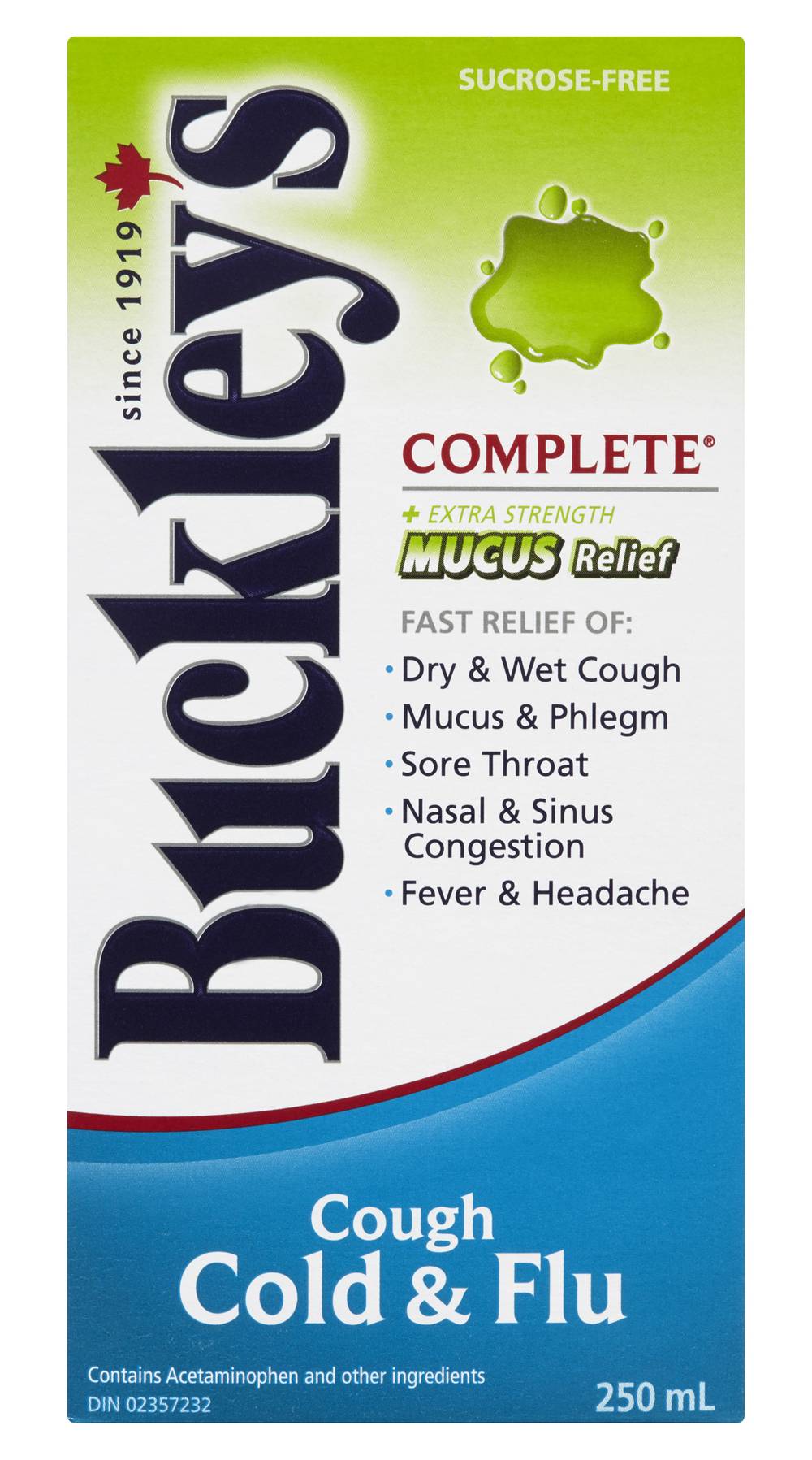 Buckley's Complete Plus Extra Strength Cold & Flu Mucus Relief Syrup (250 ml)